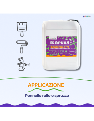Idrorepellente Siliconico Trasparente Acqua Pronto Uso Linea BIOPURA Cromika