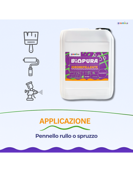 Idrorepellente Siliconico Trasparente Acqua Pronto Uso Linea BIOPURA Cromika