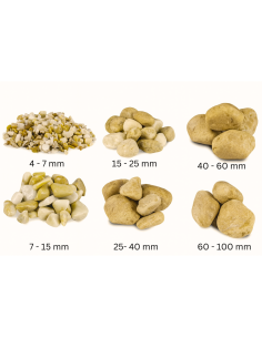 Ciottolo In Marmo Giallo Siena Per Decorazioni Esterne 2