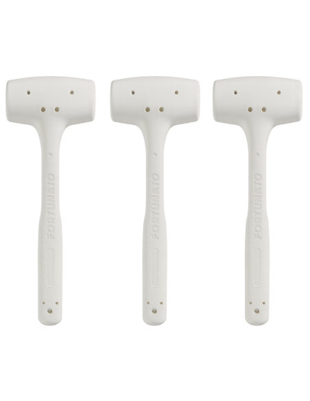 Kit 3 Martelli Battipiastrelle In Gomma Antirimbalzo Per Posa 500 gr. 