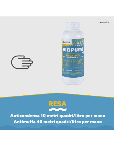 Kit Fissativo Antimuffa e Anticondensa Biopura Cromika 2 Pezzi Alta Concentrazione