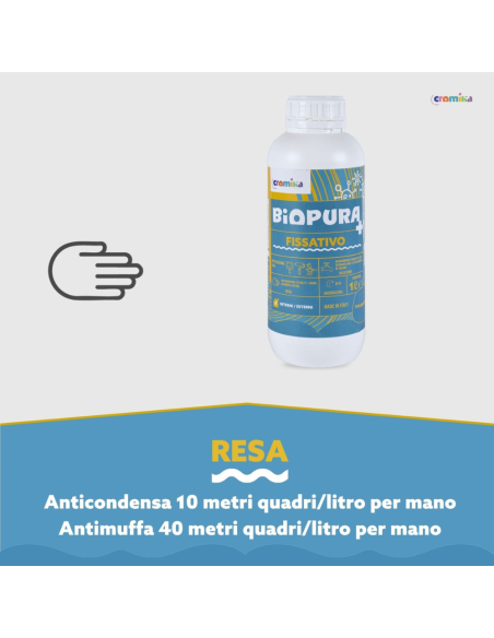 Kit Fissativo Antimuffa e Anticondensa Biopura Cromika 2 Pezzi Alta Concentrazione