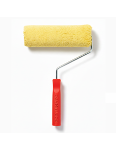 Rullo Giallo In Lana 25 Cm Con Manico Ergonomico