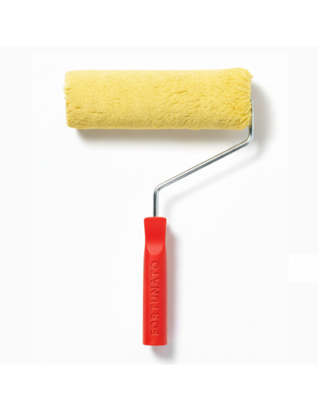 Rullo Giallo In Lana 25 Cm Con Manico Ergonomico