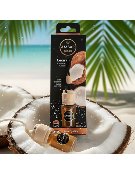 Deodorante Auto Cocco Naturale Senza Alcol Per Freschezza Duratura