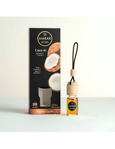 Deodorante Auto Cocco Naturale Senza Alcol Per Freschezza Duratura