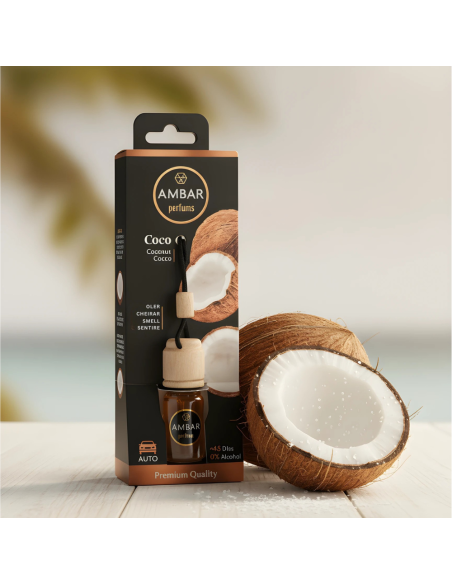 Deodorante Auto Cocco Naturale Senza Alcol Per Freschezza Duratura