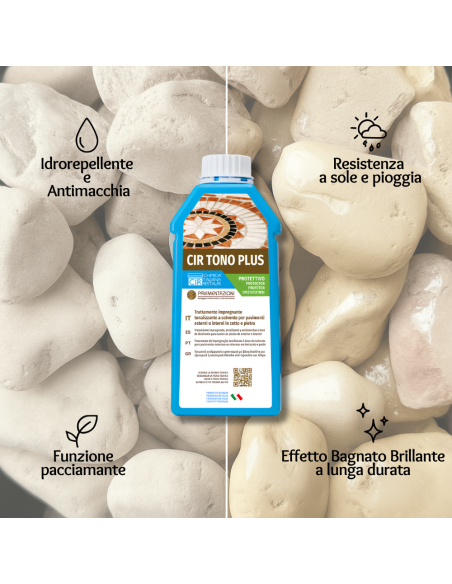 Ciottoli Rosa Corallo Effetto Bagnato Brillante Protettivo CIR TONO PLUS