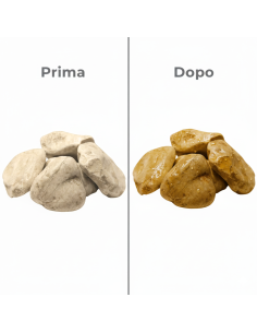 Ciottoli Giallo Siena Brillanti Effetto Bagnato con Protettivo CIR 2