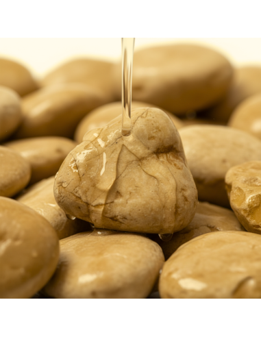 Ciottoli Giallo Siena Brillanti Effetto Bagnato con Protettivo CIR