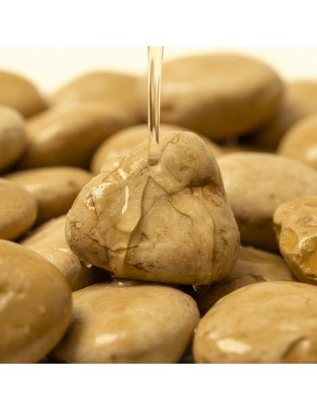 Ciottoli Giallo Siena Brillanti Effetto Bagnato con Protettivo CIR