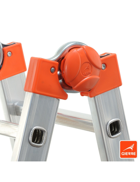Scala Telescopica Alluminio Media 4+4  Modello Peppina GIERRE