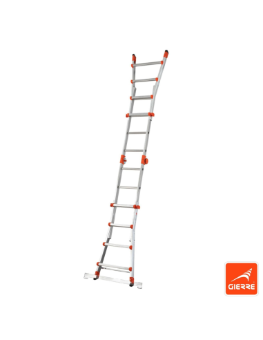 Scala Telescopica Alluminio Media 4+4  Modello Peppina GIERRE
