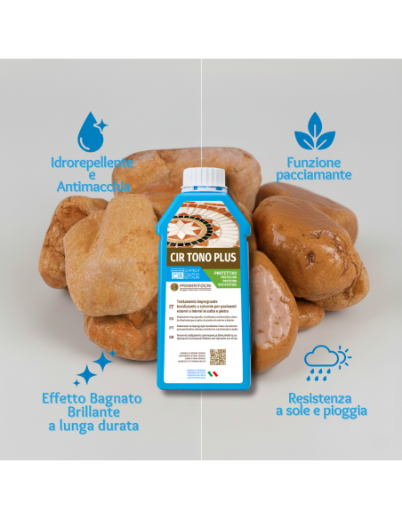 Kit Ciottoli Rosso Verona E Cir Tono Plus Effetto Bagnato