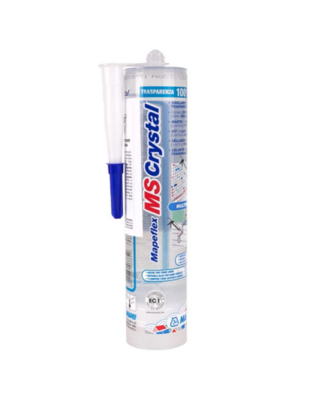 Silicone Trasparente Mapei Mapeflex Ms Crystal Per Sigillature Invisibili 300 ml
