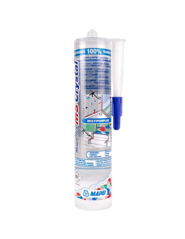 Silicone Trasparente Mapei Mapeflex Ms Crystal Per Sigillature Invisibili 300 ml
