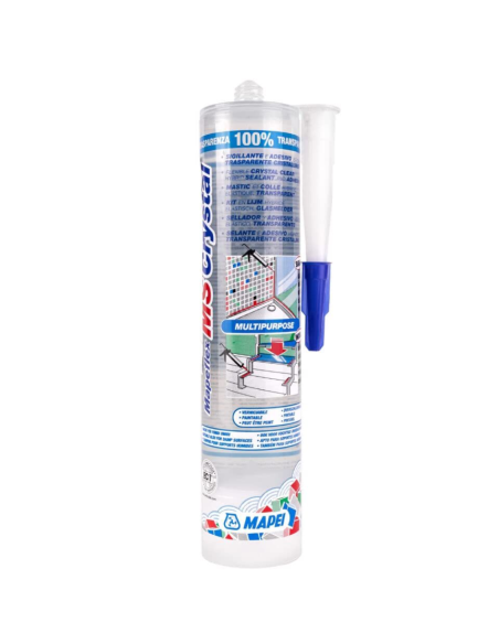 Silicone Trasparente Mapei Mapeflex Ms Crystal Per Sigillature Invisibili 300 ml