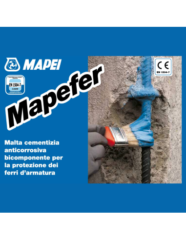 Malta Cementizia Anticorrosiva Mapefer 1K Per Ferri D Armatura 5 Kg