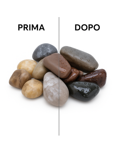 Kit Ciottoli Grigio Ghedi E Cir Tono Plus Effetto Bagnato