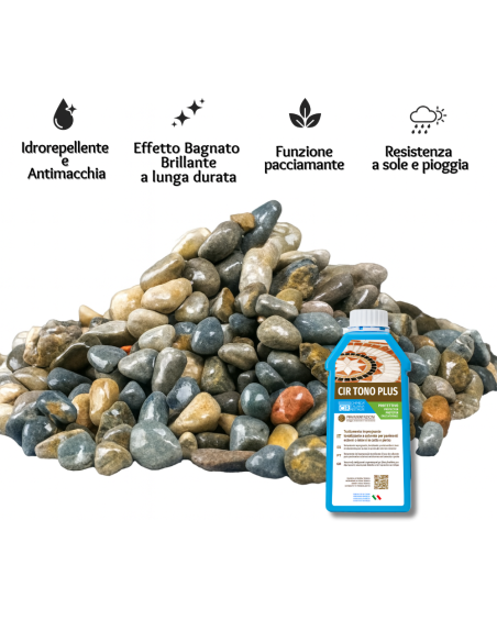 Kit Ciottoli Grigio Ghedi E Cir Tono Plus Effetto Bagnato