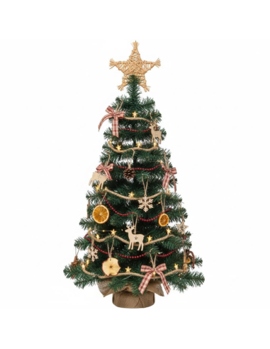 Alberello Di Natale Piccolo Timmy In Pvc Per Spazi Ridotti 90 cm