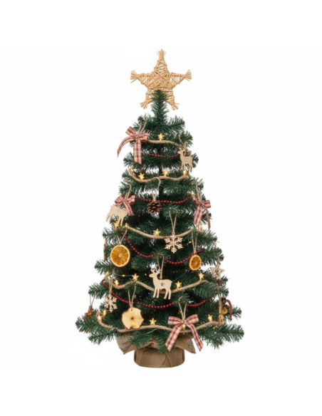 Alberello Di Natale Piccolo Timmy In Pvc Per Spazi Ridotti 90 cm
