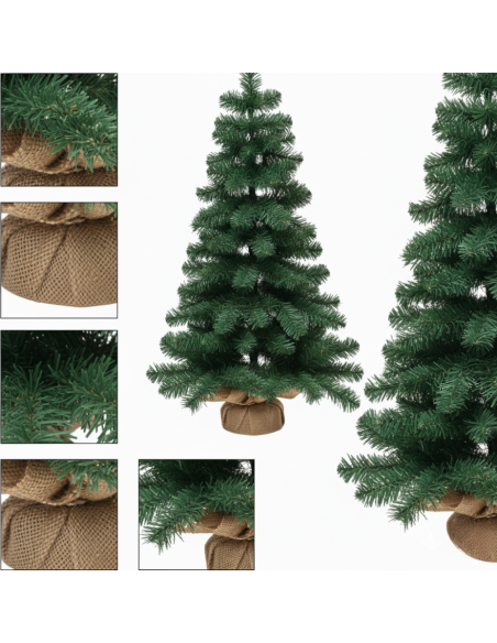 MiniPino Alberello Di Natale In Pvc Per Spazi Piccoli H 90 cm