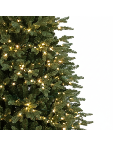 PinoBrillo Albero Di Natale con 950 Luci Led Incorporate Effetto Real Touch 210 cm