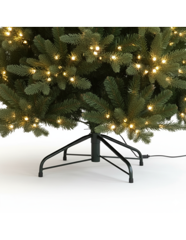 PinoBrillo Albero Di Natale con 950 Luci Led Incorporate Effetto Real Touch 210 cm