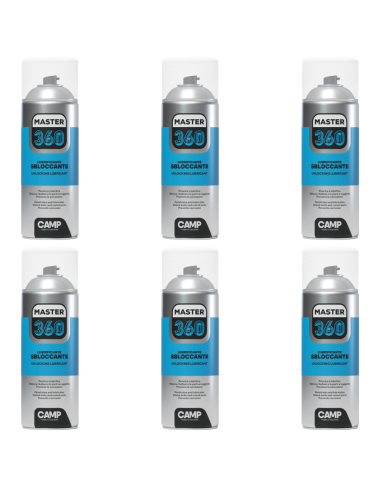 Master 360 Spray Lubrificante Sbloccante Da 400ml 6 Pezzi