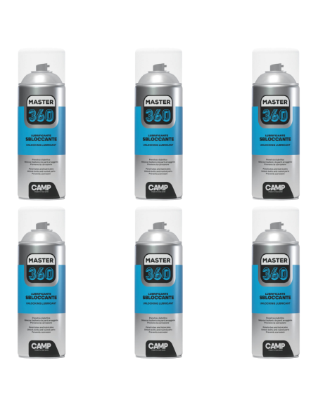 Master 360 Spray Lubrificante Sbloccante Da 400ml 6 Pezzi