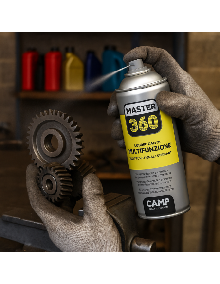 Master 360 Lubrificante Multifunzione Spray Per Sblocco E Protezione 400 ml