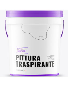 Idropittura Traspirante Semi Lavabile Alta Copertura Opaca Finitura Bianca