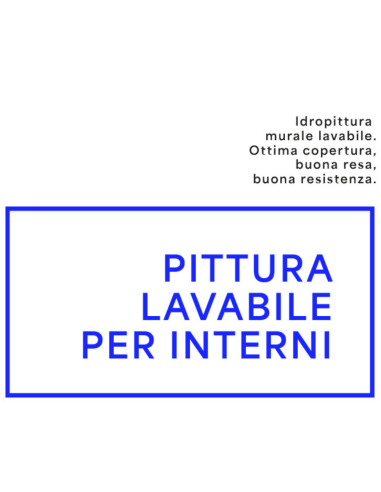 Idropittura Lavabile Elevata Copertura Opaca Bianca Muri Soffitti Interni
