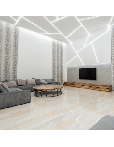 Semilavorato Cartongesso Fibra Alluminio Illuminazione LED Angolare 14,5x29x29cm