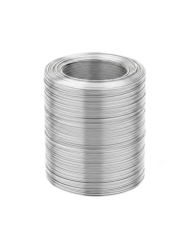 Filo Cotto Bianco Argenteo Per Rinforzi In Cemento Armato 1 pezzo 200 g