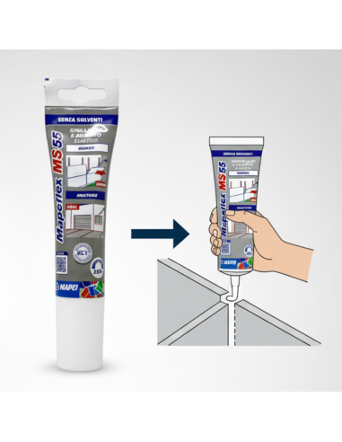 Adesivo Sigillante Elastico Multifunzione Mapeflex Ms 55 