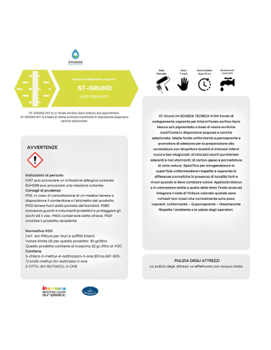 St-Grund-Int Fondo Collegamento Uniformante Supercoprente Mascherante Interni