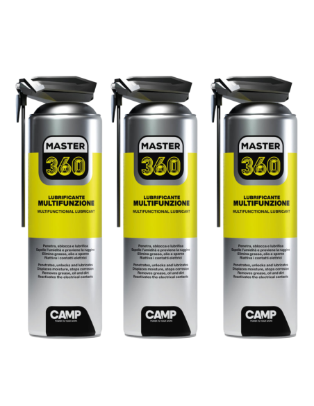 Master 360 Lubrificante Multifunzione Spray 500 ml 3 Pezzi