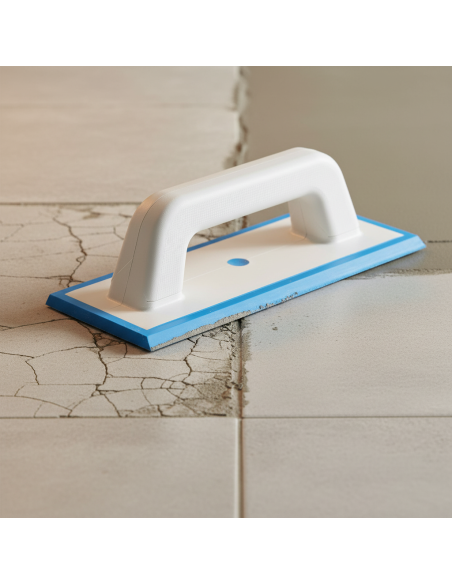 Spatola Per Fuga Doppio Profilo Gomma Morbida Azzurrina 100x248 mm 