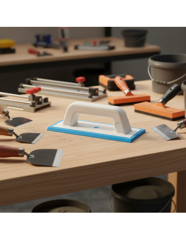 Spatola Per Fuga Doppio Profilo Gomma Morbida Azzurrina 100x248 mm 