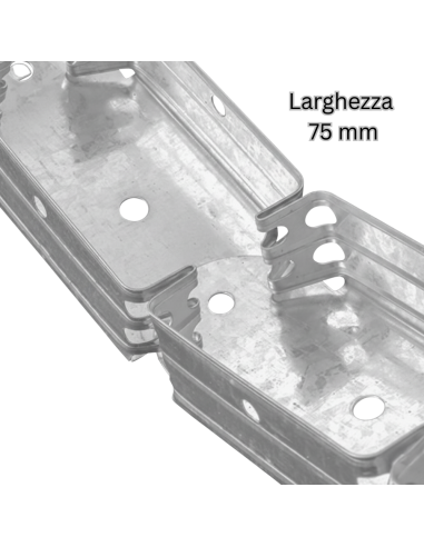 Guida Profilo Flessibile In Lamiera Zincata Per Architetture Curvilinee 1,5m