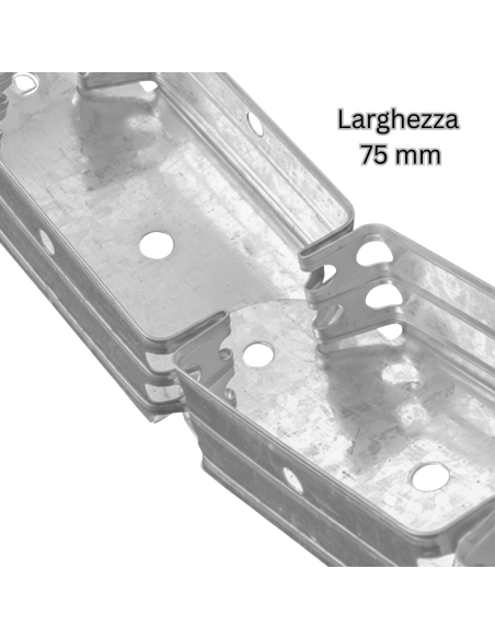 Guida Profilo Flessibile In Lamiera Zincata Per Architetture Curvilinee 1,5m