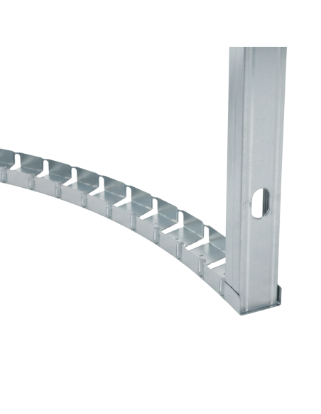 Guida Profilo Flessibile In Lamiera Zincata Per Architetture Curvilinee 1,5m