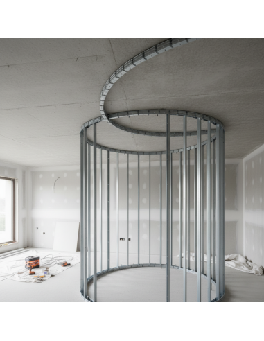 Guida Profilo Flessibile In Lamiera Zincata Per Architetture Curvilinee 1,5m