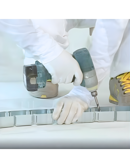 Guida Profilo Flessibile In Lamiera Zincata Per Architetture Curvilinee 1,5m