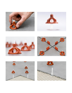 Ghiera Livellante RLS A Vite Per Piastrelle Confezione Da 100 Pezzi 2