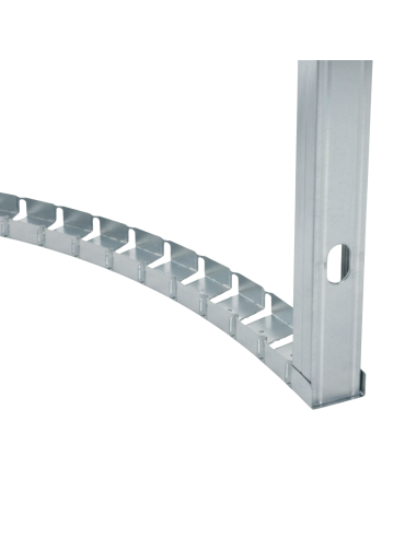 Set Guide Profilo In Lamiera Zincata Per Architettura Curva 2 Misure