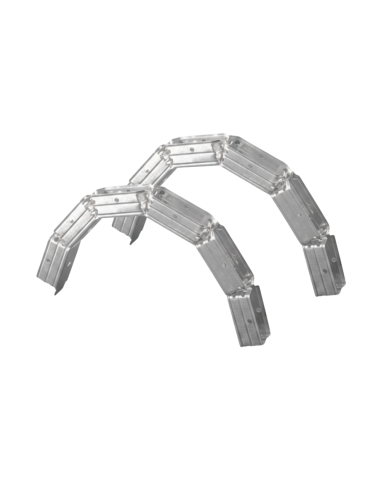 Set Guide Profilo In Lamiera Zincata Per Architettura Curva 2 Misure