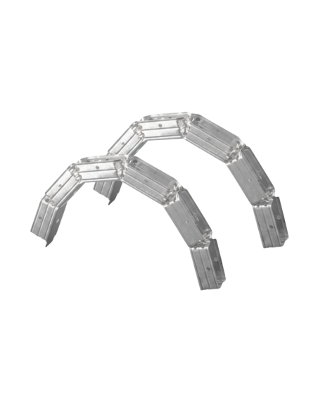 Set Guide Profilo In Lamiera Zincata Per Architettura Curva 2 Misure